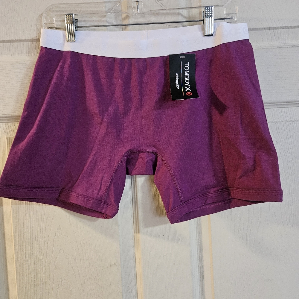 TOMBOYX PRIDE COLLECTION PURPLE BOYSHORT UNDERWEAR: NEW WITH TAGS: SIZE L